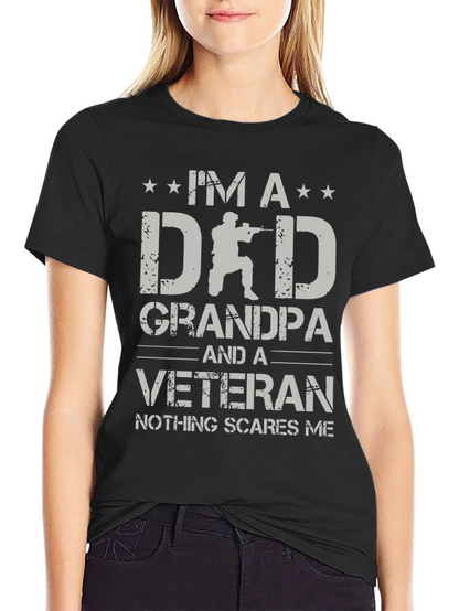 Im a Dad Grandpa Veteran T-Shirt