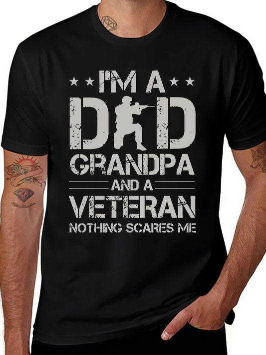Im a Dad Grandpa Veteran T-Shirt