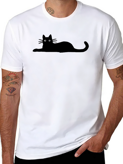 Black Cat Silhouette T-Shirt