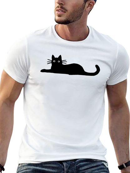 Black Cat Silhouette T-Shirt