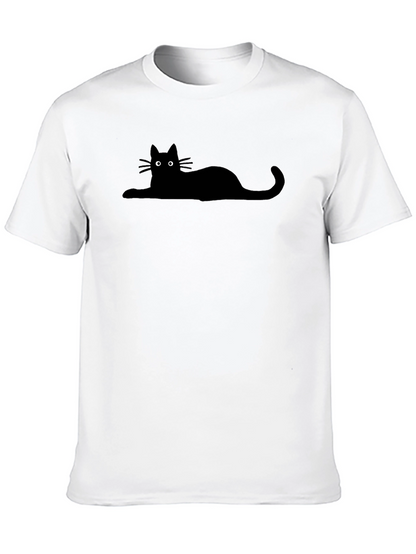 Black Cat Silhouette T-Shirt