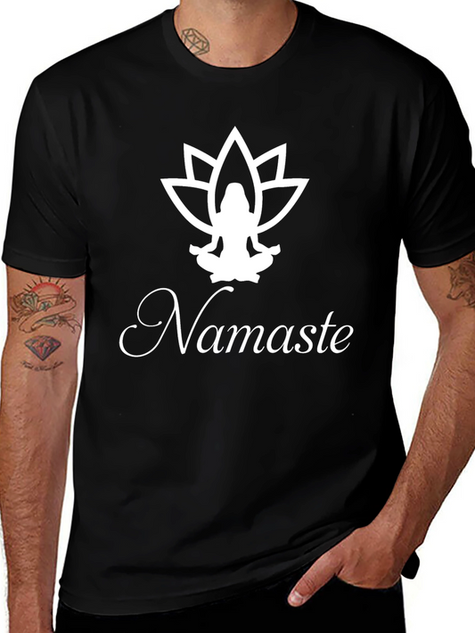 Namaste Lotus Graphic T-Shirt - Yoga Inspired Tee
