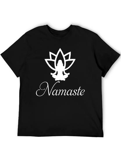 Namaste Lotus Graphic T-Shirt - Yoga Inspired Tee