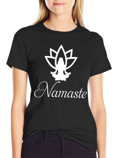 Namaste Lotus Graphic T-Shirt - Yoga Inspired Tee