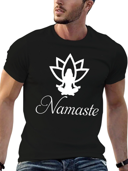 Namaste Lotus Graphic T-Shirt - Yoga Inspired Tee