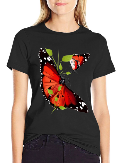 Butterfly Graphic Print T-Shirt