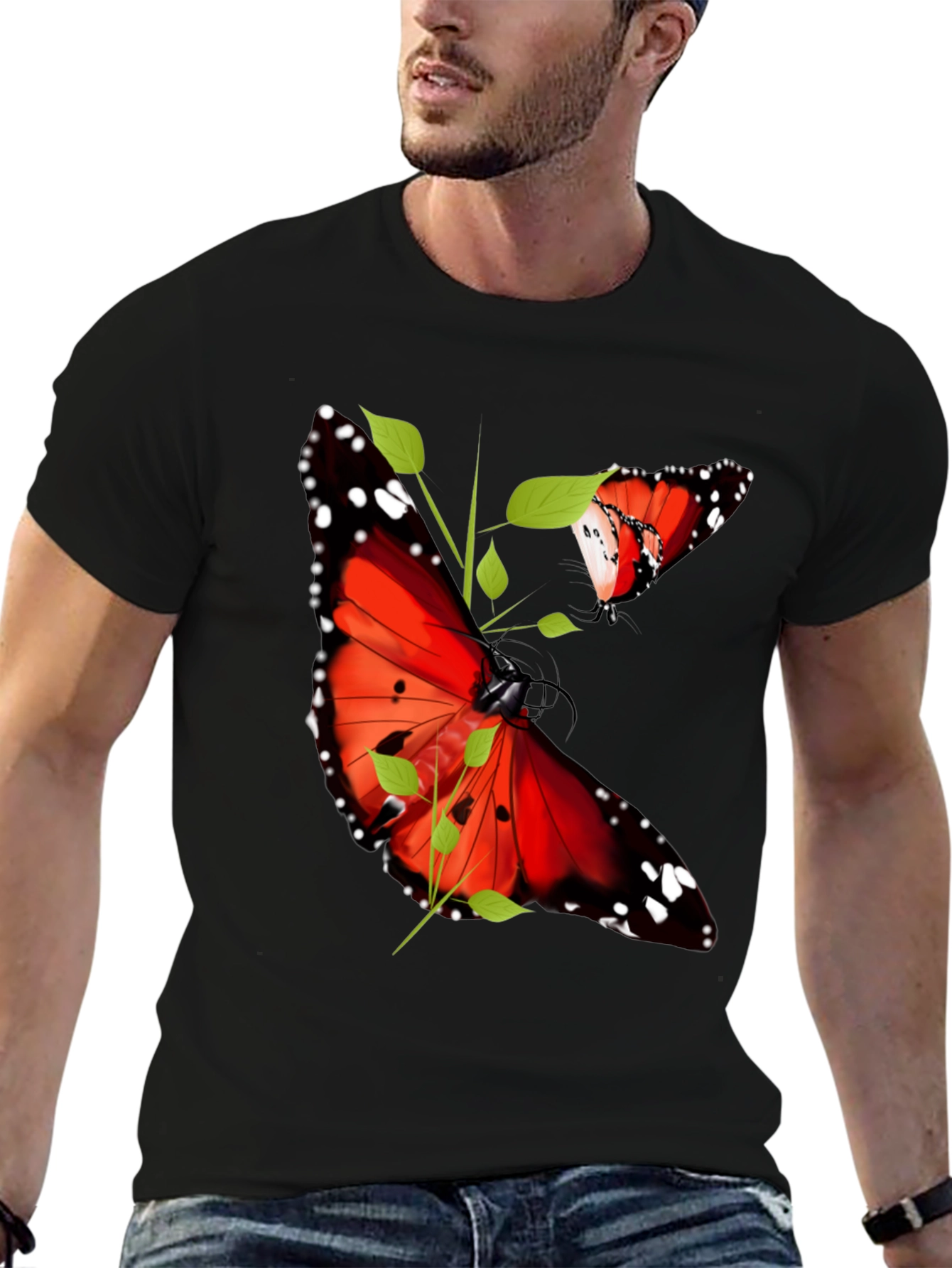 Butterfly Graphic Print T-Shirt