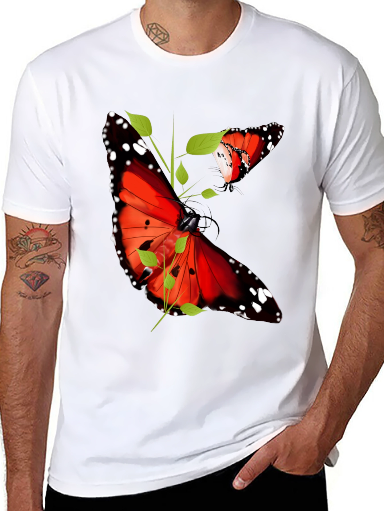 Butterfly Graphic Print T-Shirt