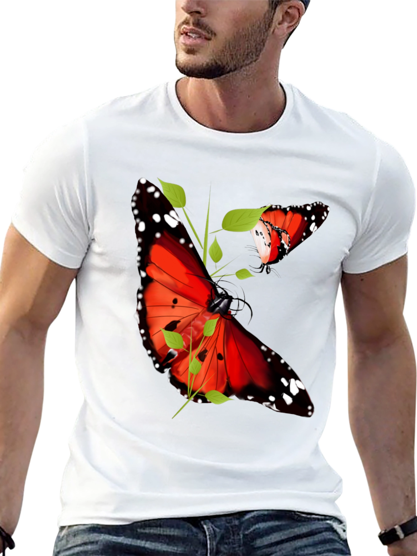 Butterfly Graphic Print T-Shirt