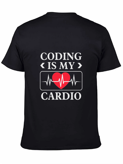 Coding Is My Cardio - Novelty Graphic T-Shirt