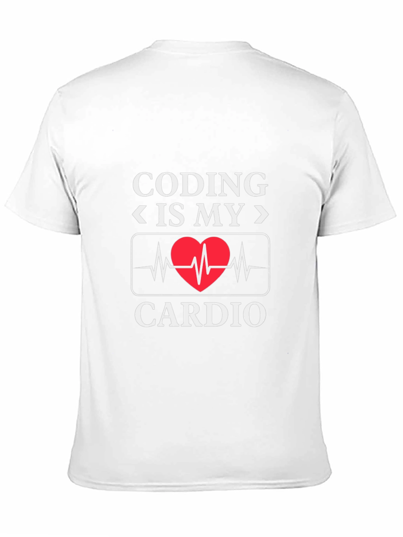 Coding Is My Cardio - Novelty Graphic T-Shirt