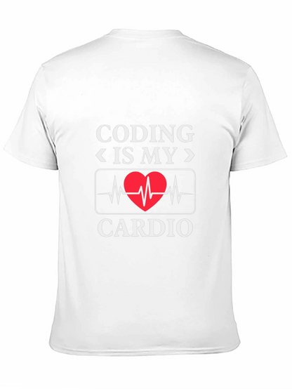 Coding Is My Cardio - Novelty Graphic T-Shirt
