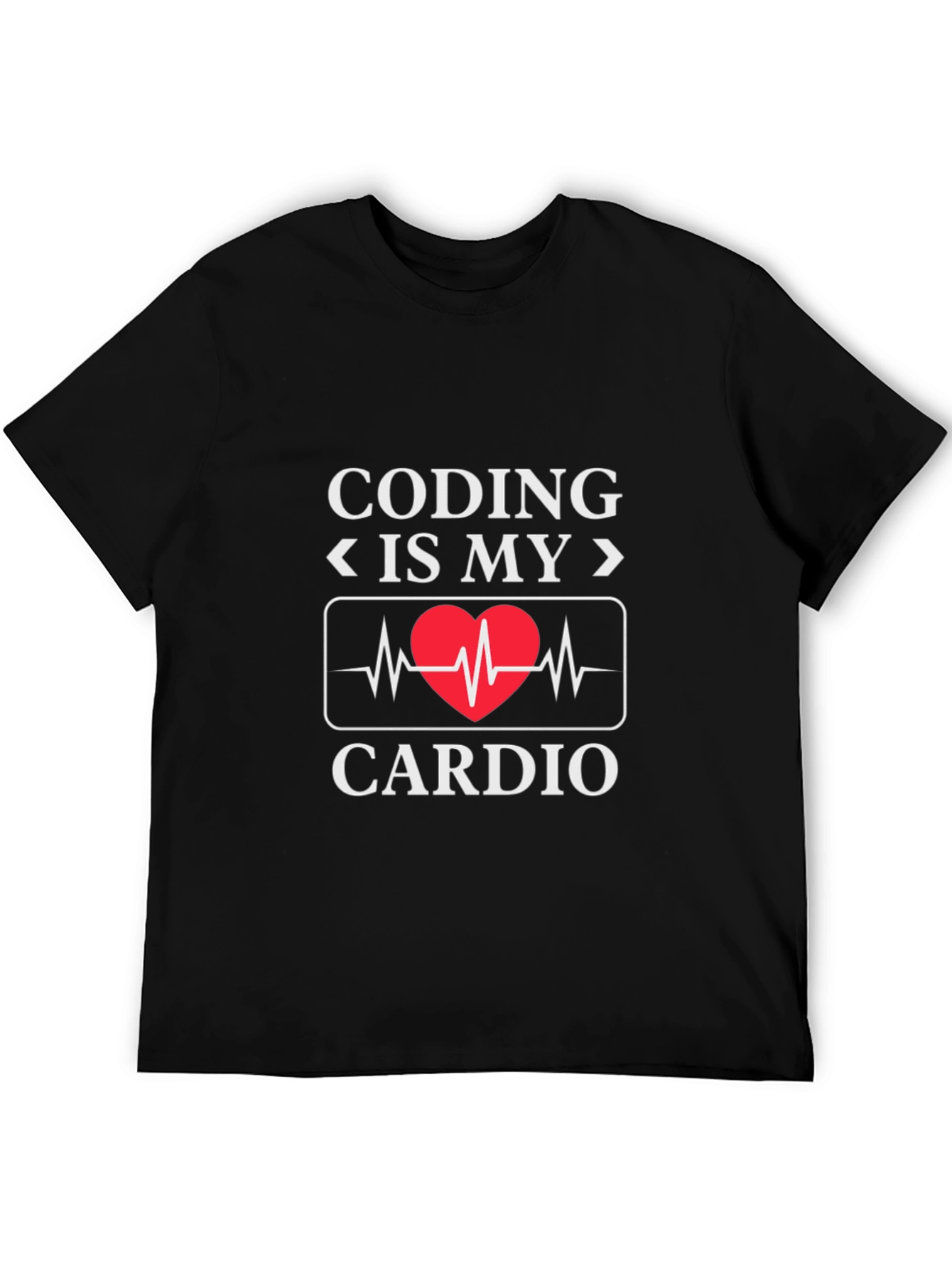 Coding Is My Cardio - Novelty Graphic T-Shirt