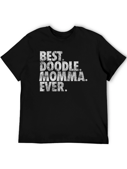 Best Doodle Momma Ever T-Shirt - Black