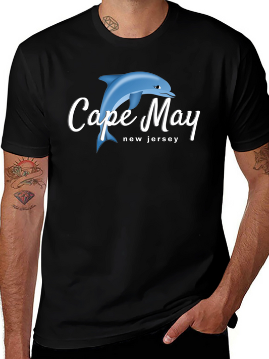 Cape May New Jersey Dolphin Graphic T-Shirt