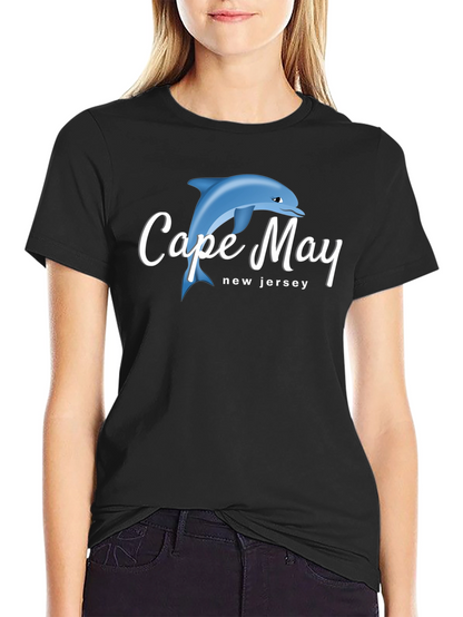 Cape May New Jersey Dolphin Graphic T-Shirt