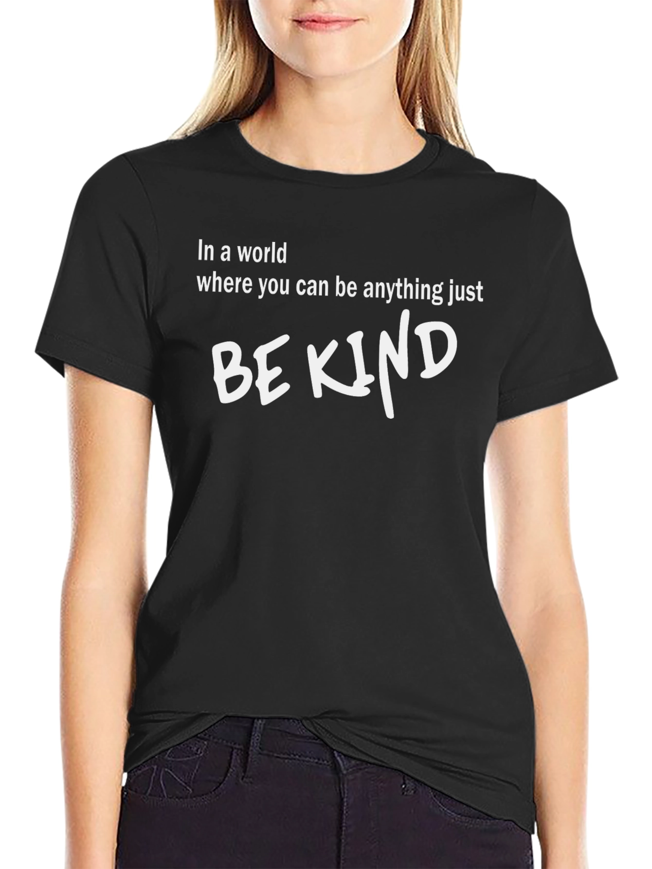 Be Kind Graphic Tee - Soft Cotton Blend