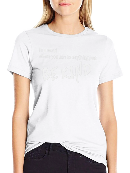 Be Kind Graphic Tee - Soft Cotton Blend