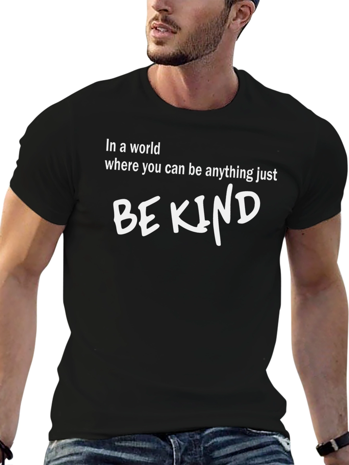 Be Kind Graphic Tee - Soft Cotton Blend