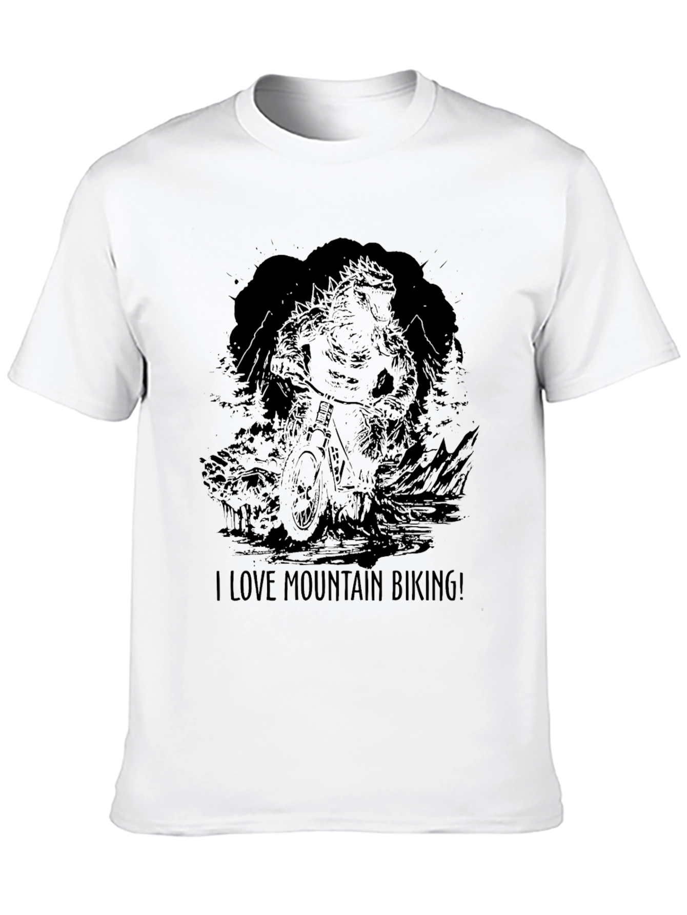 Mountain Biking Graphic Tee - Love Mountain Biking!