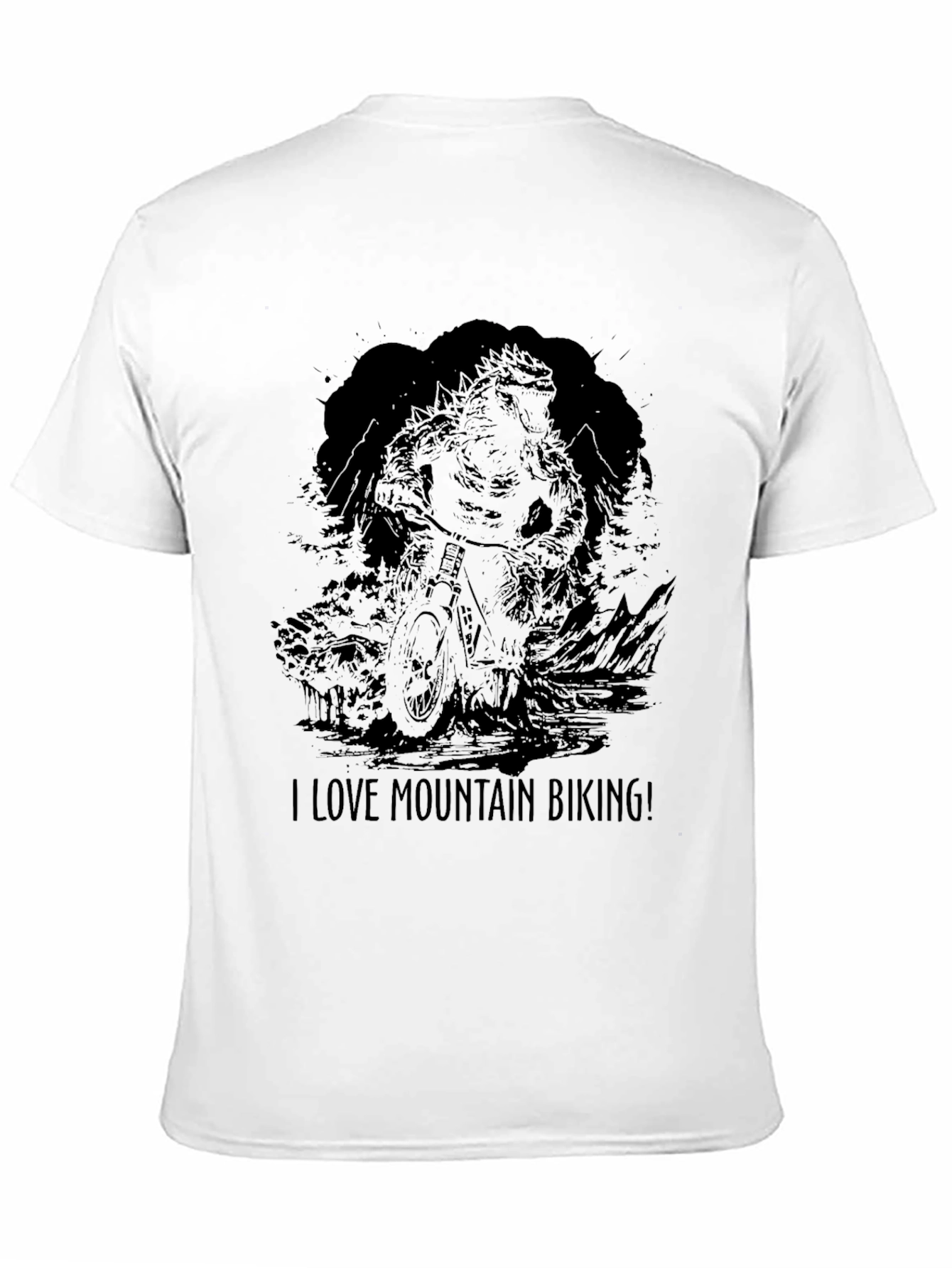 Mountain Biking Graphic Tee - Love Mountain Biking!