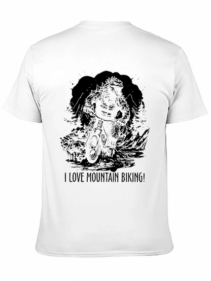 Mountain Biking Graphic Tee - Love Mountain Biking!