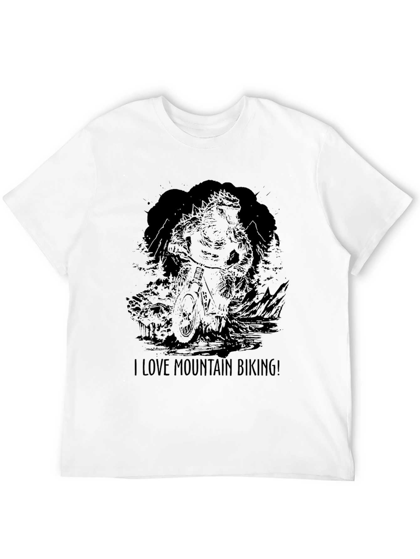 Mountain Biking Graphic Tee - Love Mountain Biking!