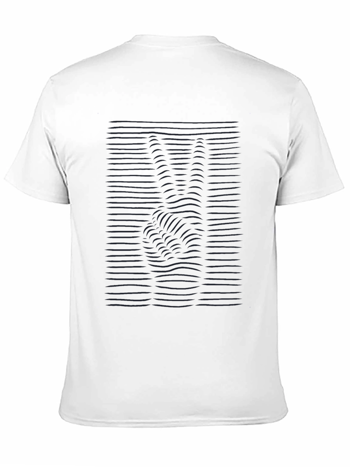 Black Wavy Peace Sign T-Shirt