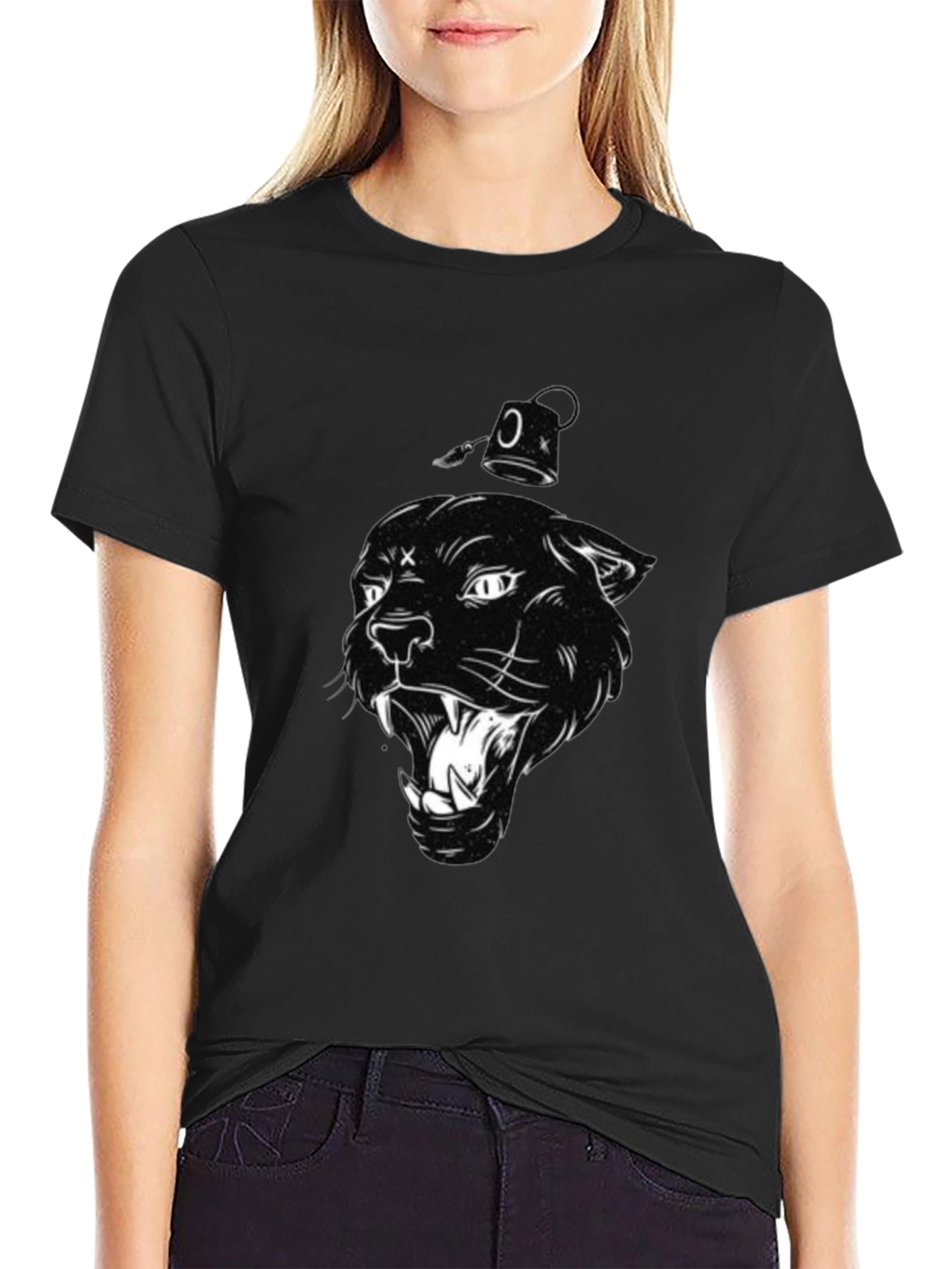 Black Panther Graphic Print T-Shirt
