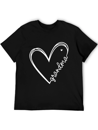 Grandma Heart T-Shirt - Love Gift for Grandmothers