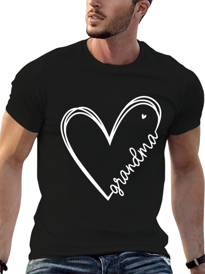 Grandma Heart T-Shirt - Love Gift for Grandmothers