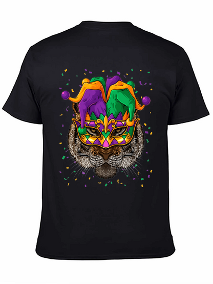 Mardi Gras Cat T-Shirt Unisex Graphic Tee