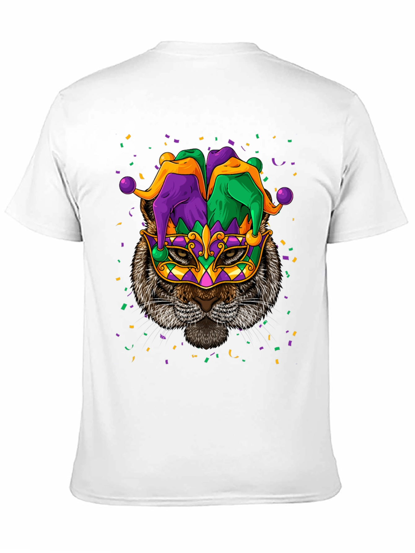 Mardi Gras Cat T-Shirt Unisex Graphic Tee