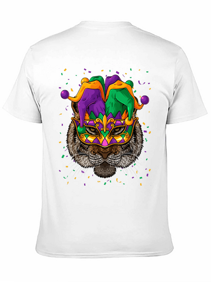 Mardi Gras Cat T-Shirt Unisex Graphic Tee