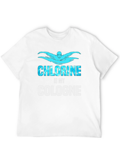 Chlorine is My Cologne Swimmer Black T-Shirt
