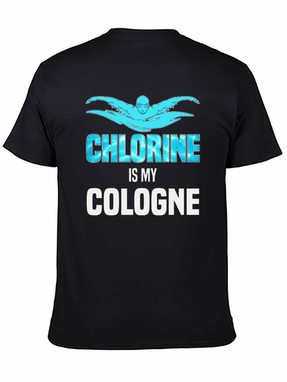 Chlorine is My Cologne Swimmer Black T-Shirt