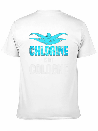 Chlorine is My Cologne Swimmer Black T-Shirt
