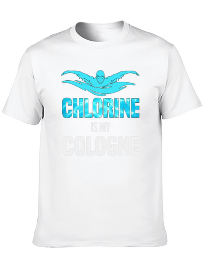 Chlorine is My Cologne Swimmer Black T-Shirt