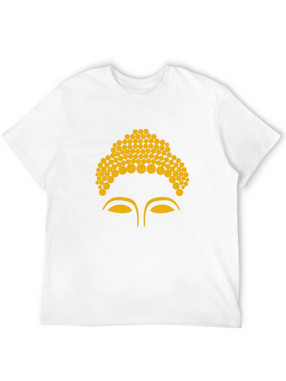Buddha Face Graphic Tee - Black