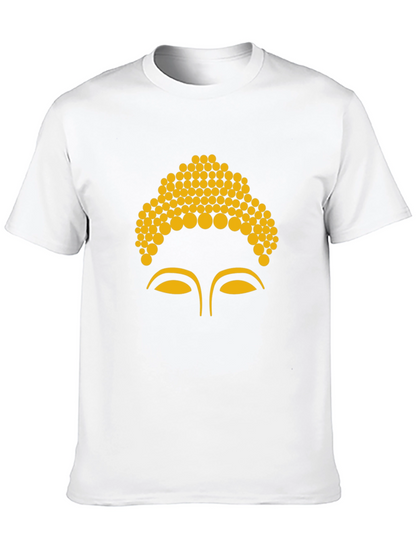 Buddha Face Graphic Tee - Black
