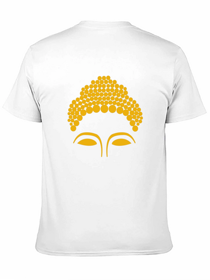 Buddha Face Graphic Tee - Black
