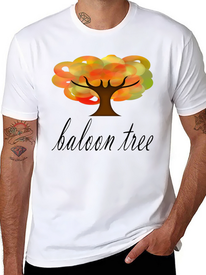 Balloon Tree Graphic Tee - Unique Design