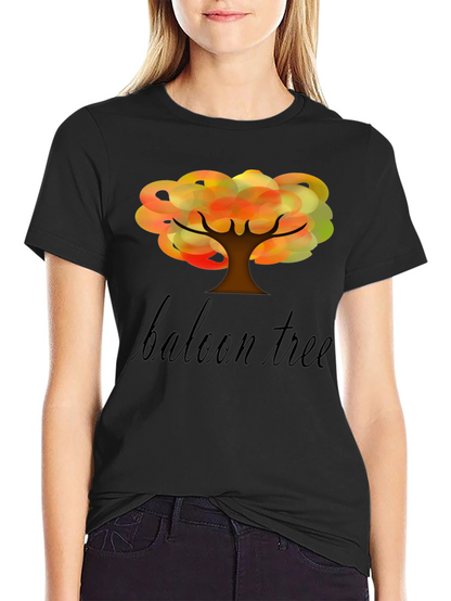 Balloon Tree Graphic Tee - Unique Design