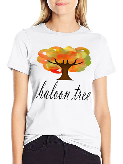 Balloon Tree Graphic Tee - Unique Design
