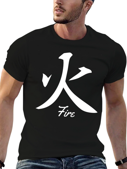 Fire Kanji Graphic T-Shirt