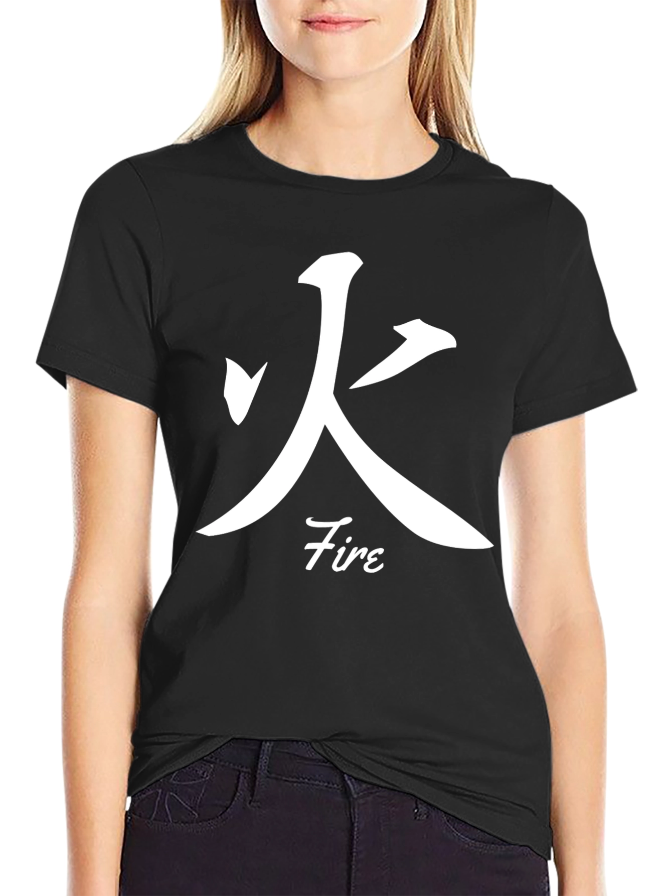 Fire Kanji Graphic T-Shirt