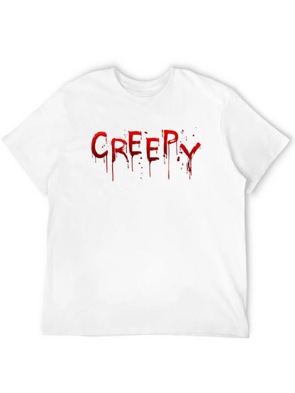 Creepy Drip Graphic T-Shirt - Black