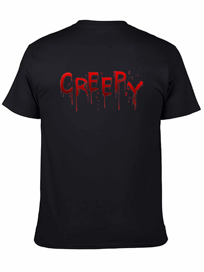 Creepy Drip Graphic T-Shirt - Black