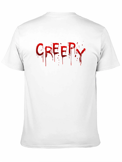 Creepy Drip Graphic T-Shirt - Black