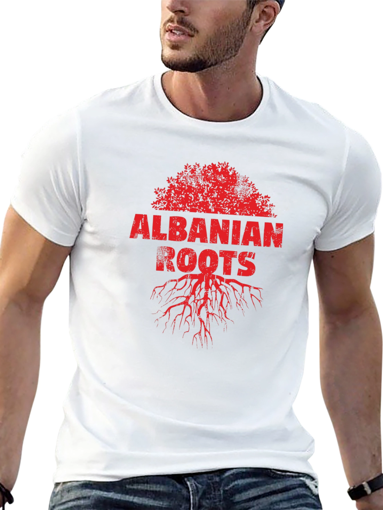 Albanian Roots Graphic Tee - Black